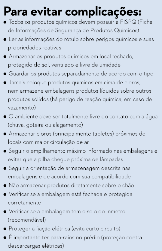 Para evitar complica  es:     Todos os produtos qu micos devem possuir a FISPQ (Ficha de Informa  es de Seguran a de    