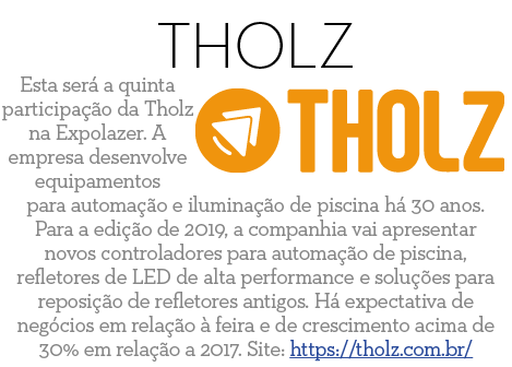Tholz Esta ser  a quinta participa  o da Tholz na Expolazer  A empresa desenvolve equipamentos para automa  o e ilumi   
