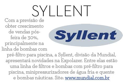 Syllent Com a previs o de obter crescimento de vendas p s-feira de 30%, principalmente na linha de bombas com pr -fil   
