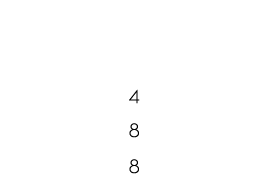 Residencial privada (h) 4 8 8 