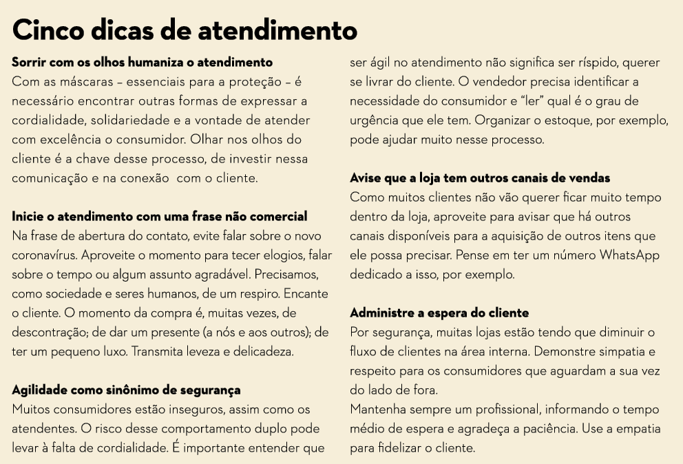 Cinco dicas de atendimento Sorrir com os olhos humaniza o atendimento Com as m scaras   essenciais para a prote  o      