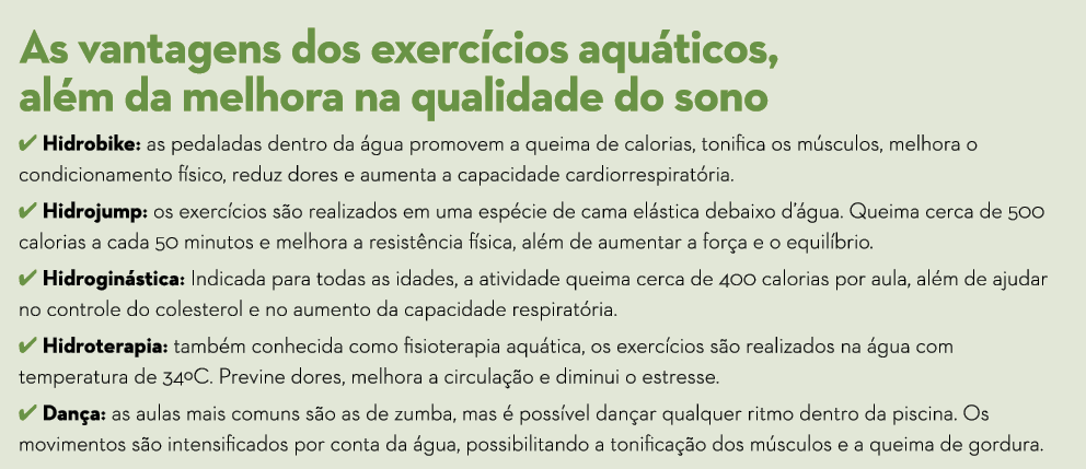 As vantagens dos exercícios aquáticos, além da melhora na qualidade do sono 4 Hidrobike: as pedaladas dentro da água    