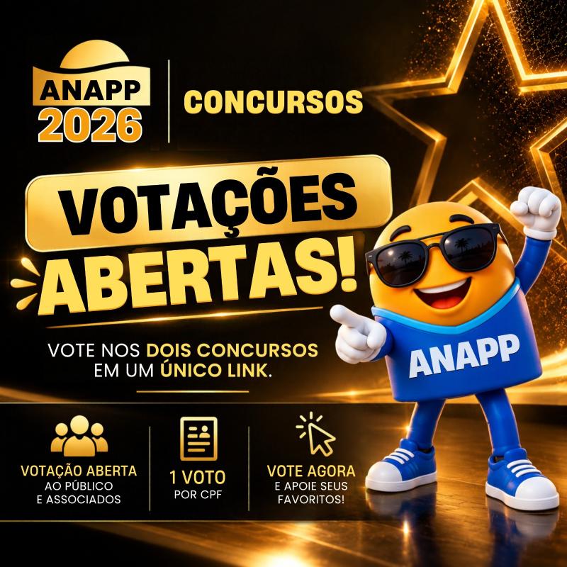 Votação dos Concursos ANAPP 2026 está aberta