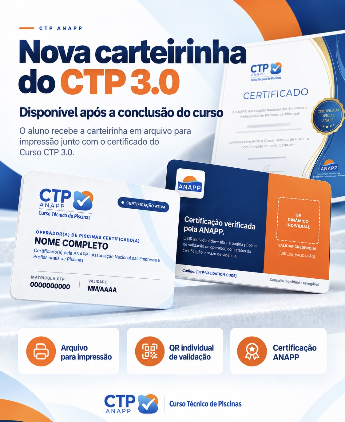 CTP 3.0 ganha nova carteirinha profissional junto ao certificado de conclusão